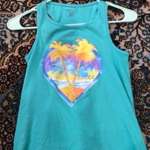 Teal nautica tank top